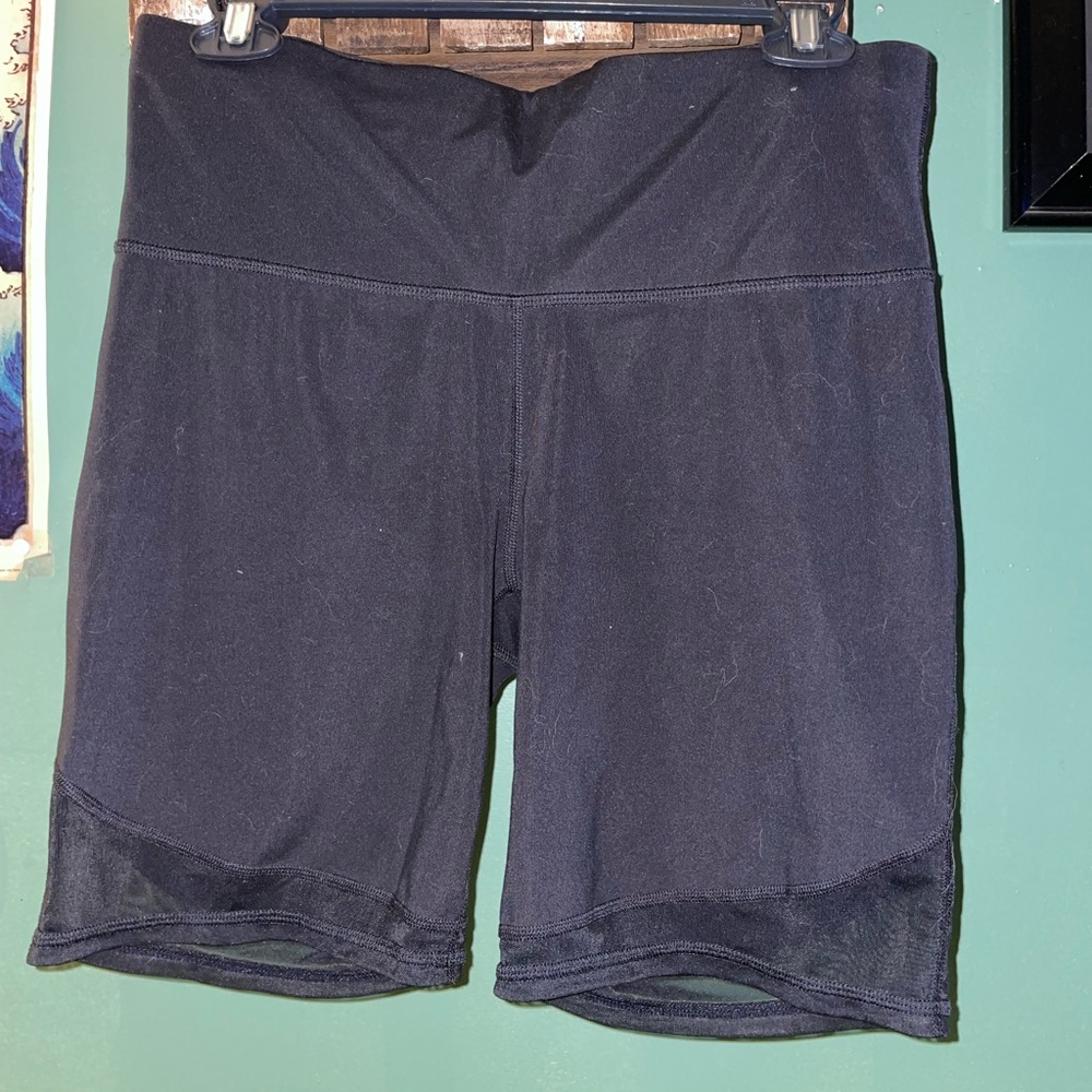 Xersion Black Bike Shorts High Waist Stretch